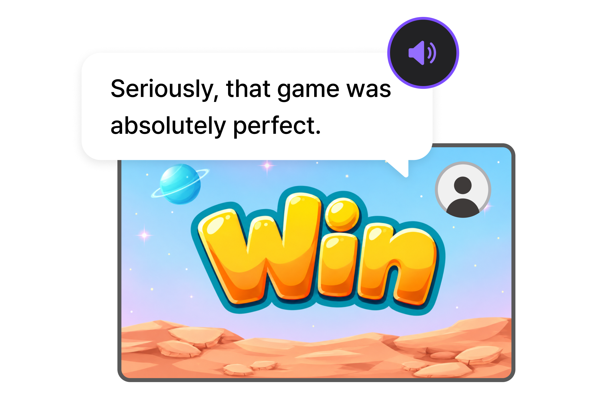 Voice mode with translated audio on a game stream